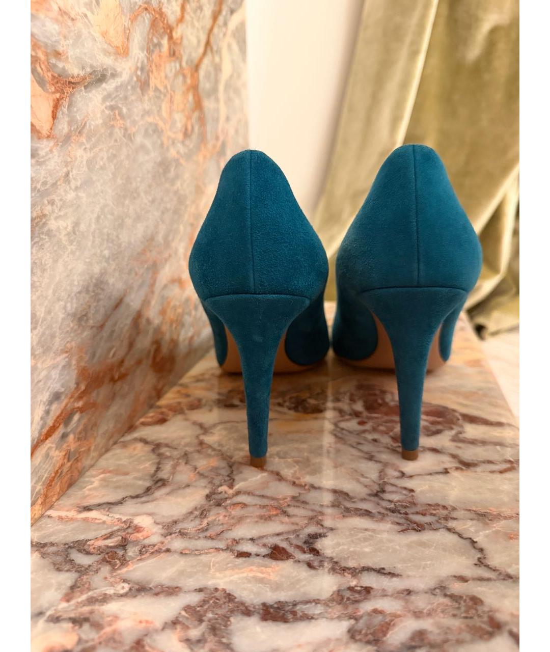 PRADA Бирюзовые замшевые туфли, фото 6