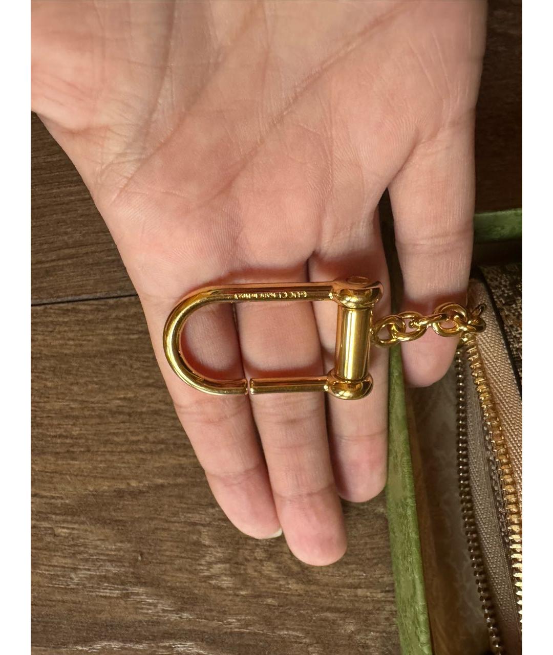 GUCCI Бежевая визитница, фото 6