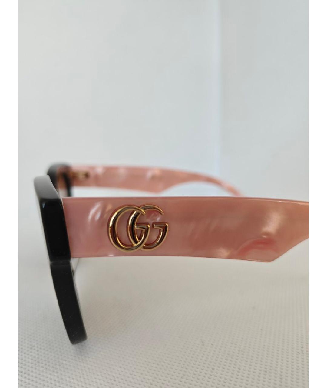 GUCCI Коричневые пластиковые солнцезащитные очки, фото 4