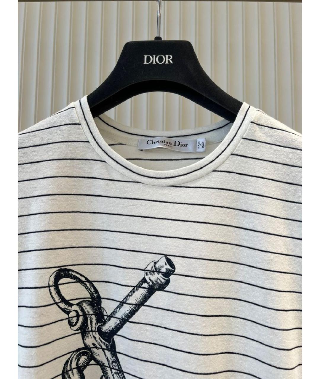 CHRISTIAN DIOR Хлопковая футболка, фото 3