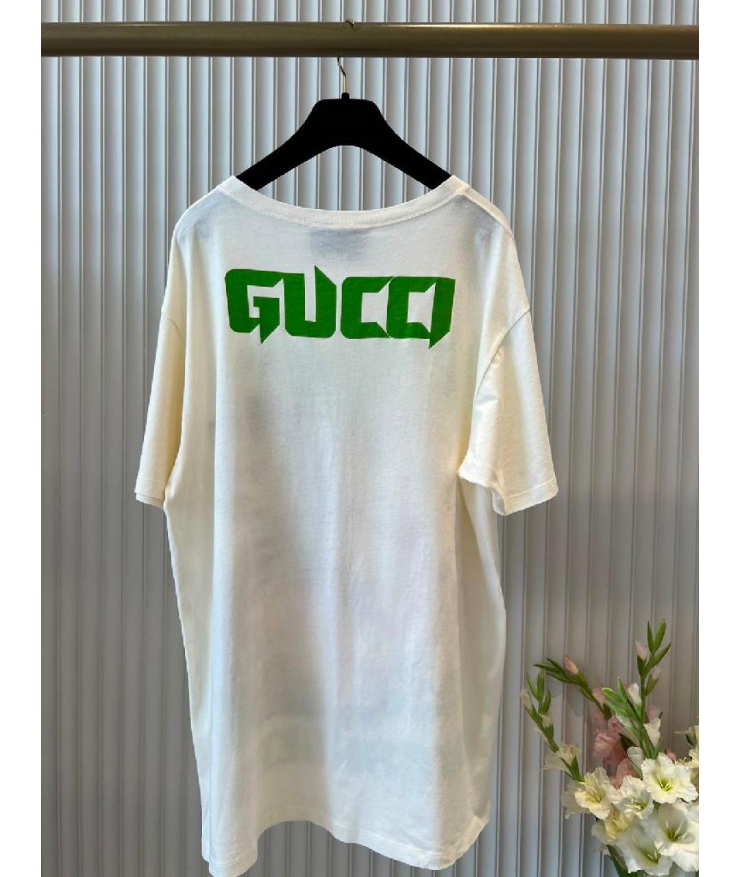 GUCCI Белая футболка, фото 2