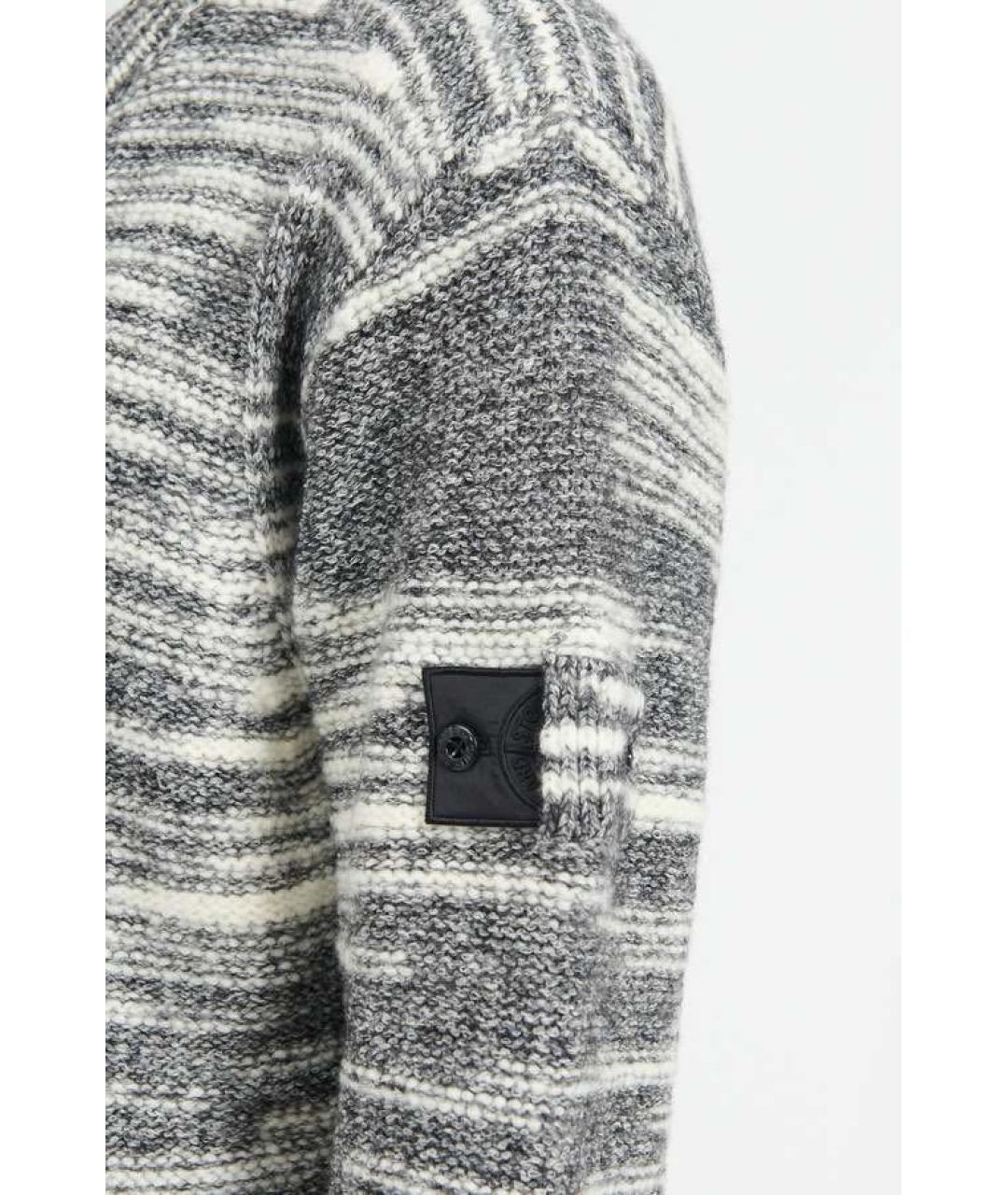 STONE ISLAND SHADOW PROJECT Антрацитовый шерстяной кардиган, фото 8