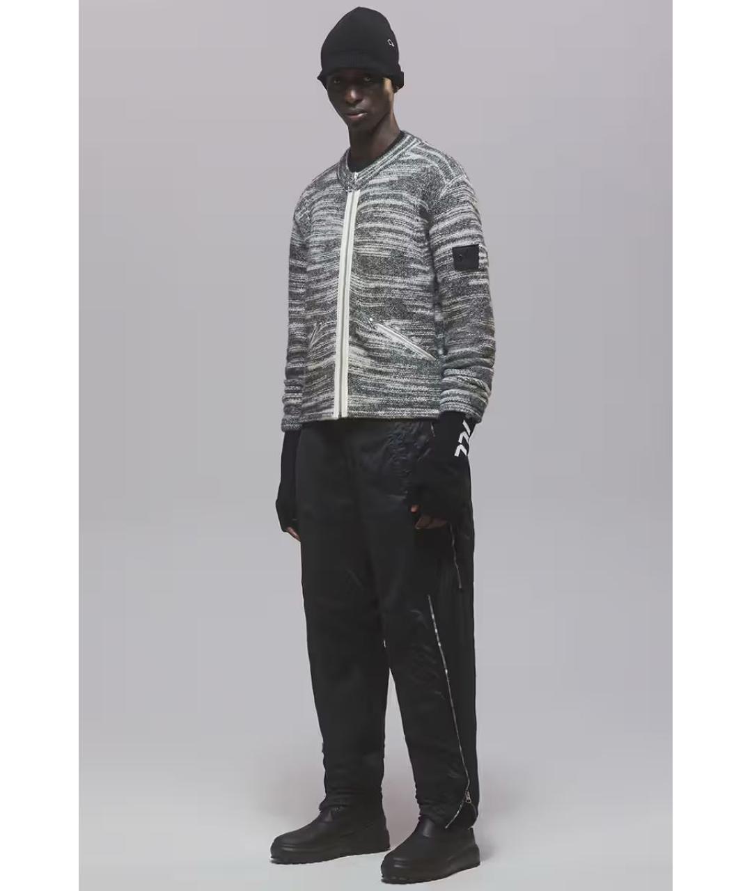 STONE ISLAND SHADOW PROJECT Антрацитовый шерстяной кардиган, фото 2