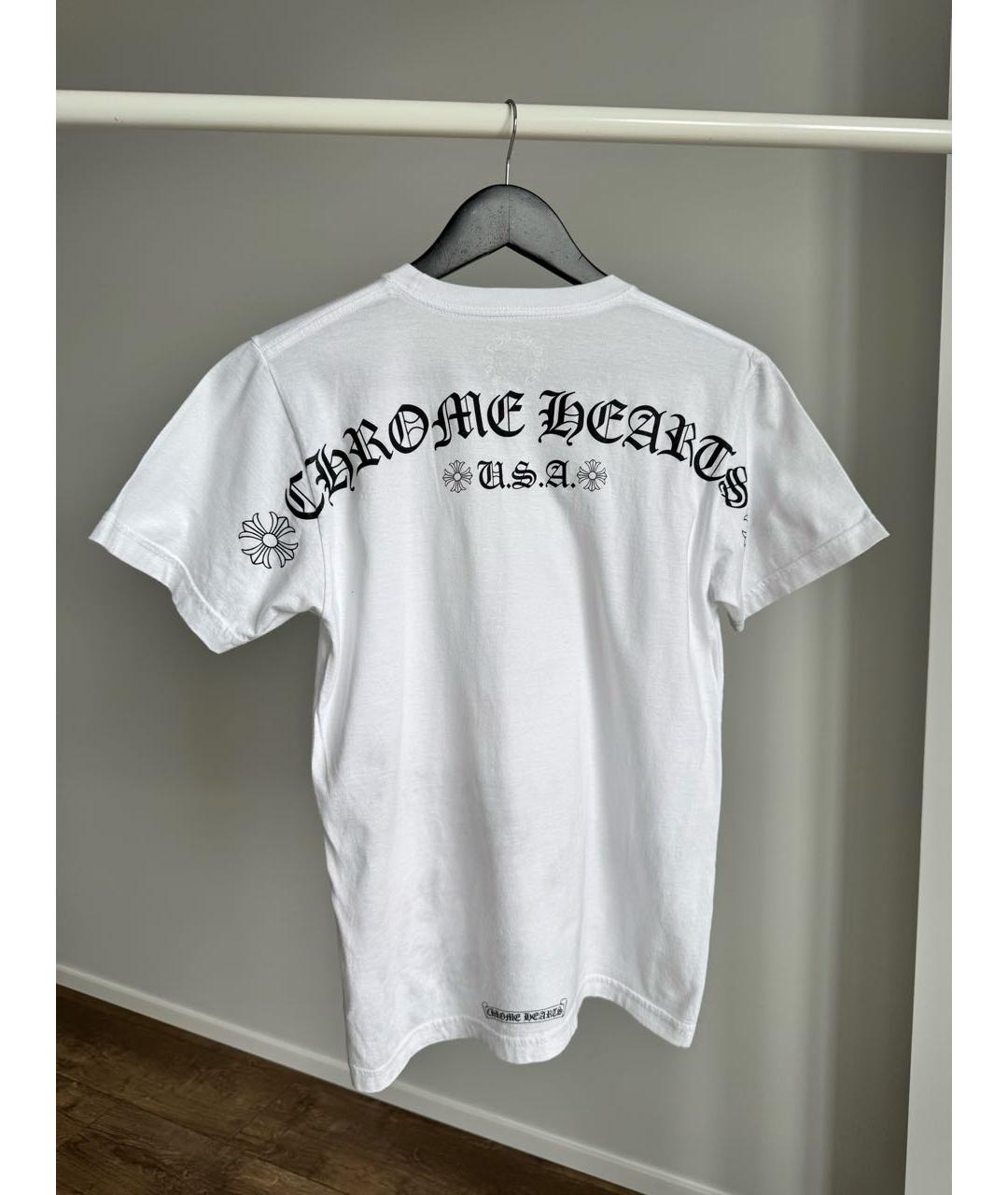 CHROME HEARTS Белая хлопковая футболка, фото 2
