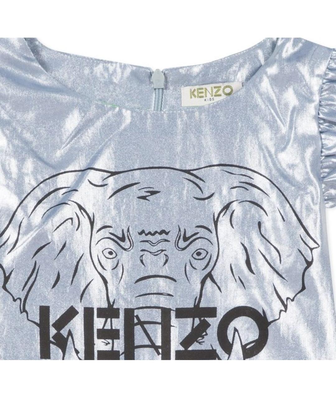 KENZO Серебряная полиэстеровая рубашка/блузка, фото 3