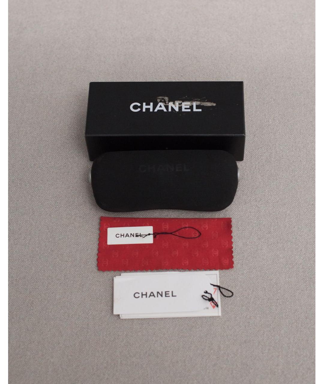 CHANEL Зеленые металлические солнцезащитные очки, фото 5