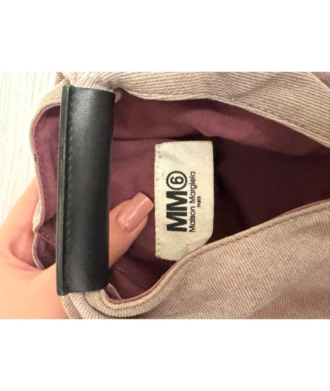 MM6 MAISON MARGIELA Фиолетовая деним сумка тоут, фото 7