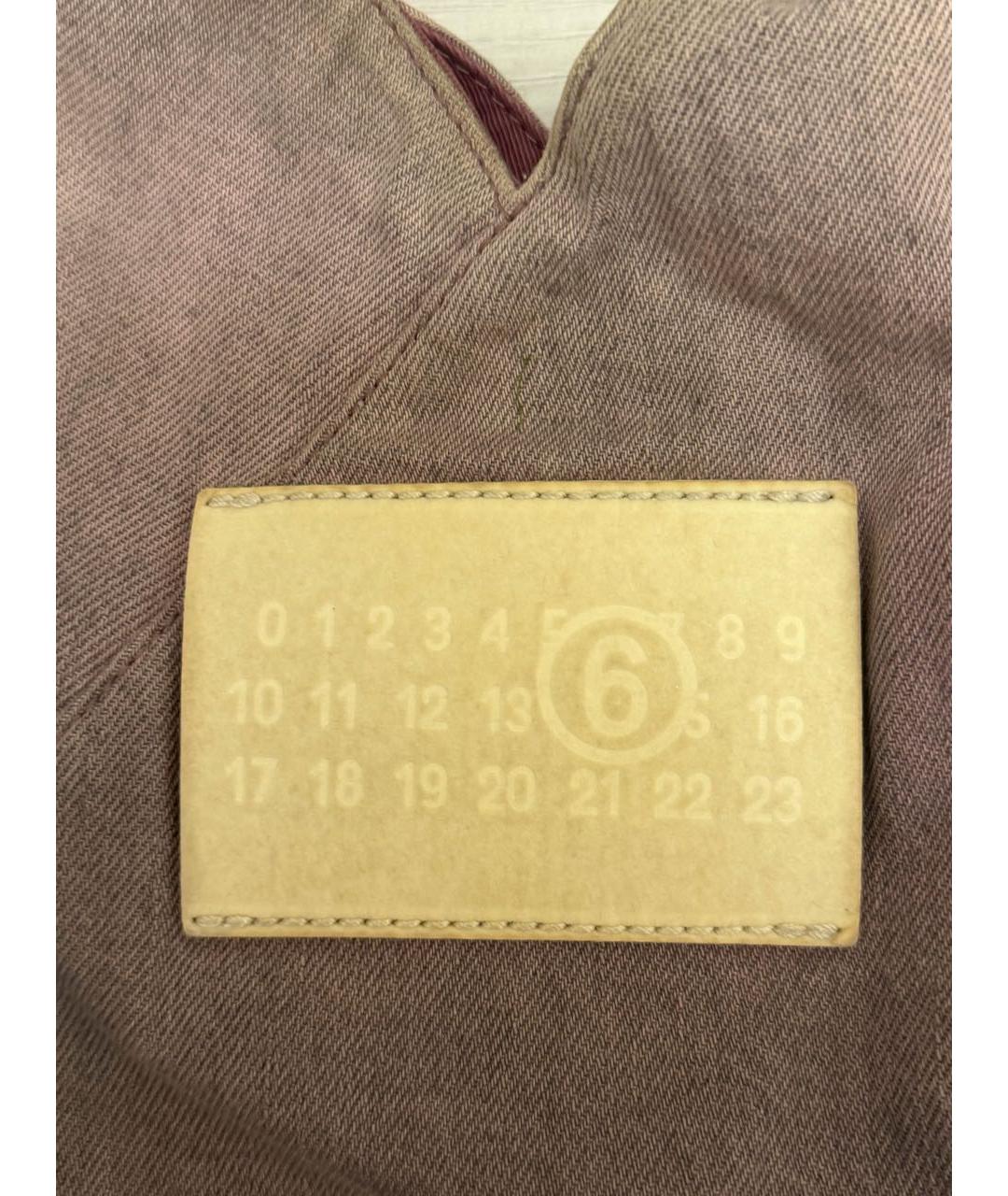 MM6 MAISON MARGIELA Фиолетовая деним сумка тоут, фото 5