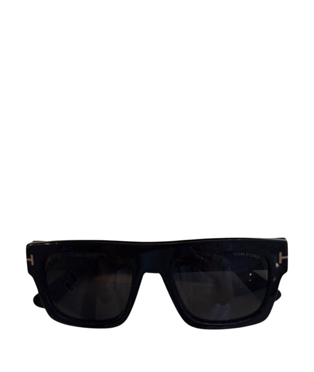 TOM FORD Черные пластиковые солнцезащитные очки, фото 1