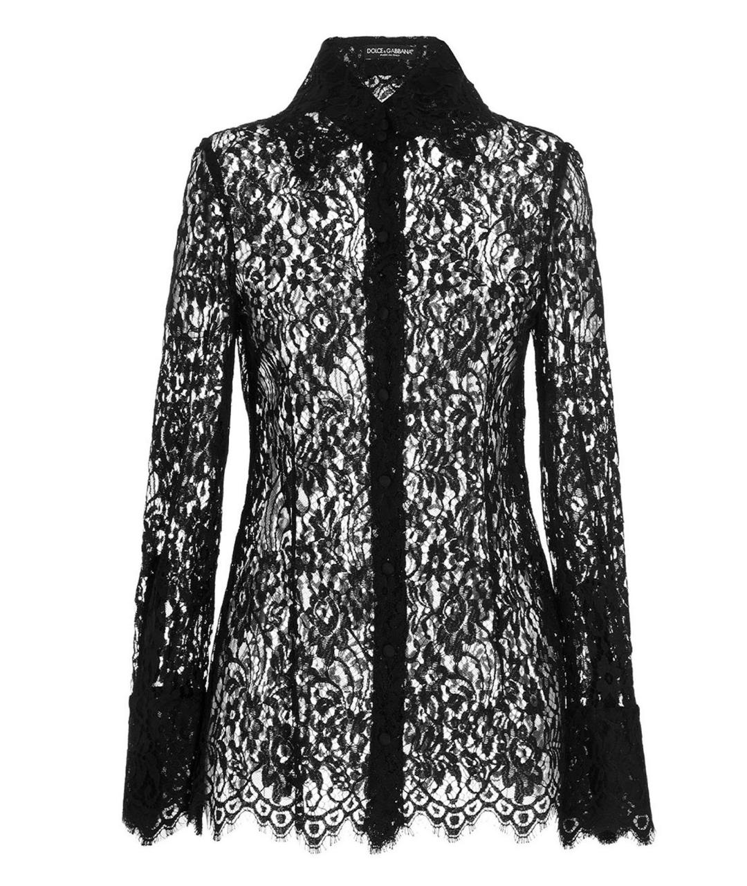 DOLCE&GABBANA Черная полиамидовая блузы, фото 1