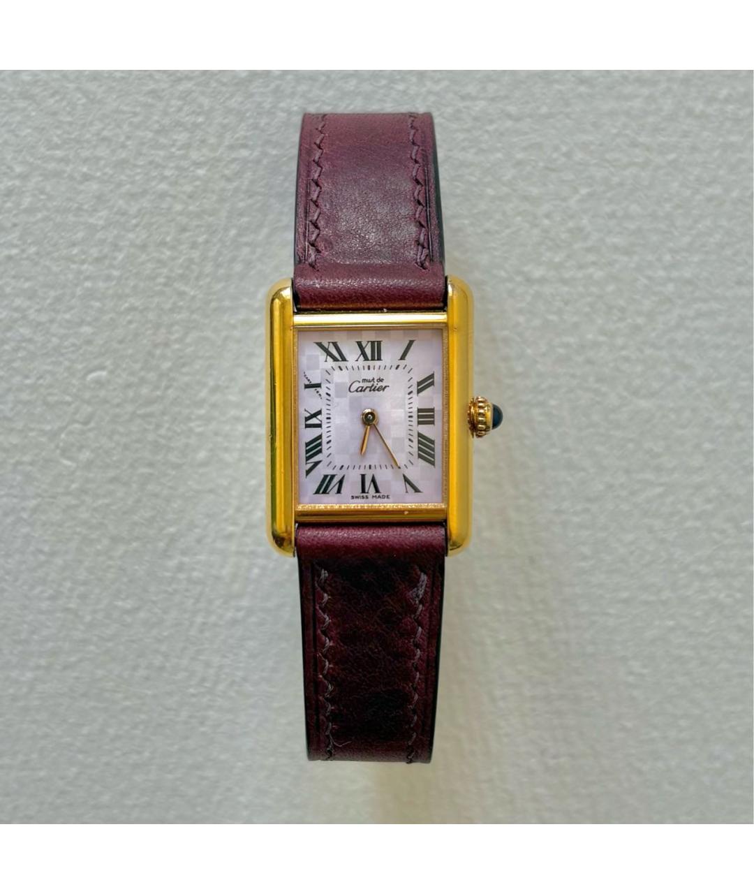 CARTIER Золотые позолоченные часы, фото 8