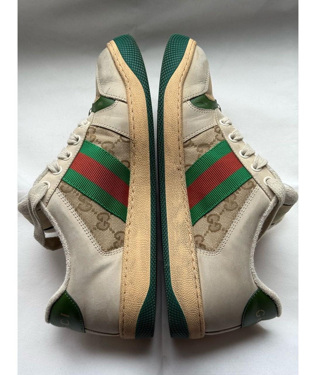 GUCCI Мульти кожаные кеды, фото 6