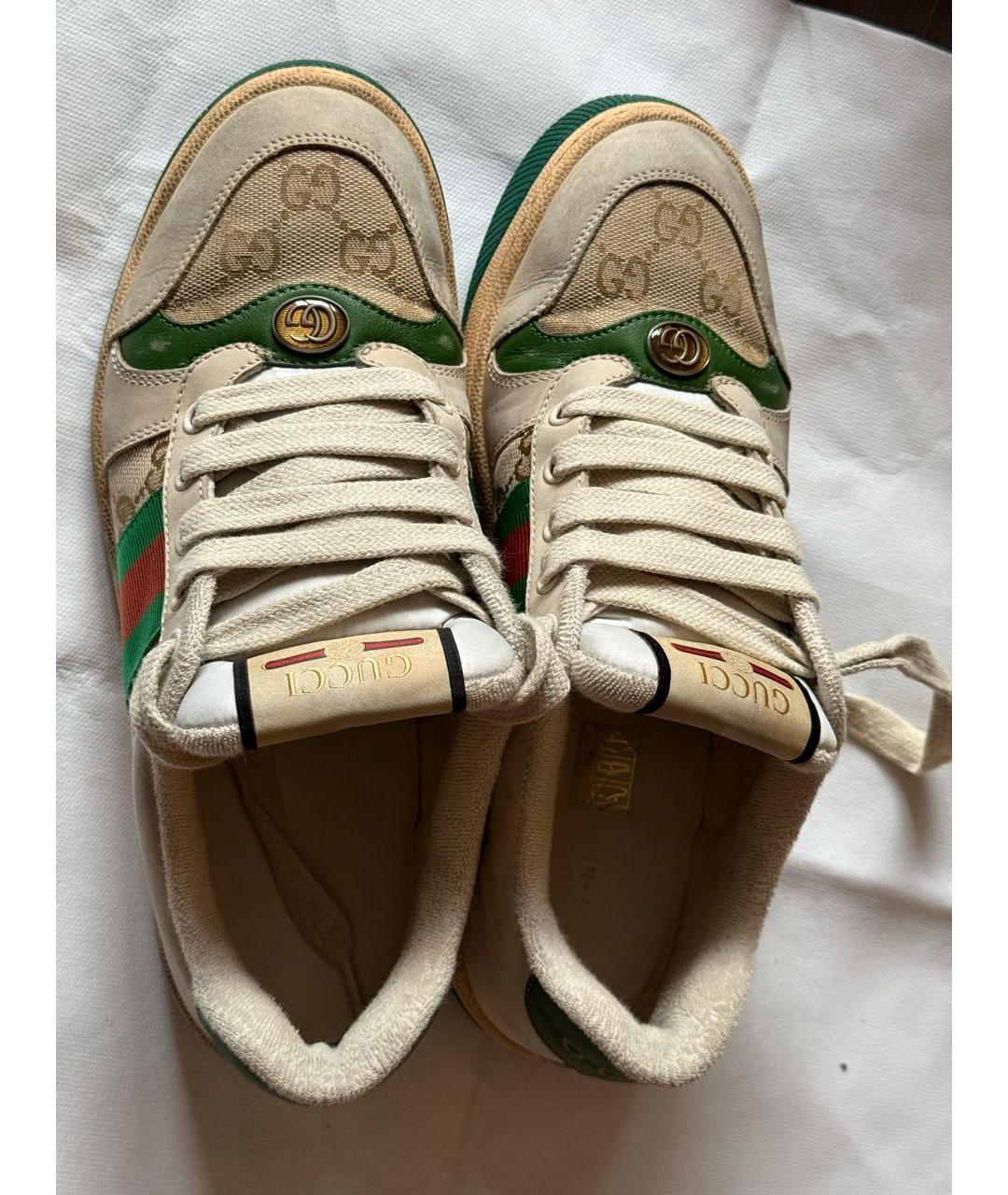 GUCCI Мульти кожаные кеды, фото 5