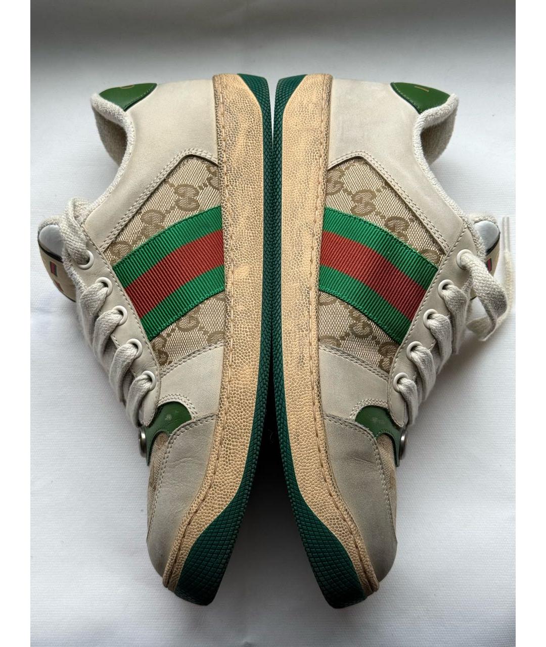 GUCCI Мульти кожаные кеды, фото 7