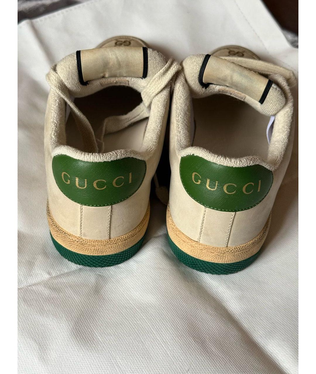 GUCCI Мульти кожаные кеды, фото 3