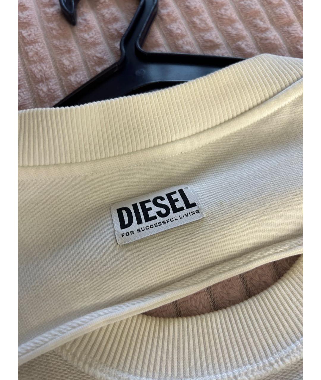 DIESEL Белый хлопковый джемпер / свитер, фото 4