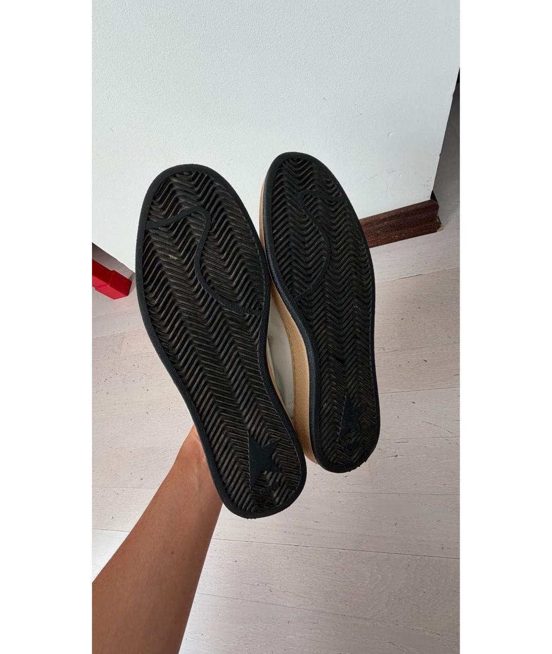 GOLDEN GOOSE Белые кожаные кеды, фото 5