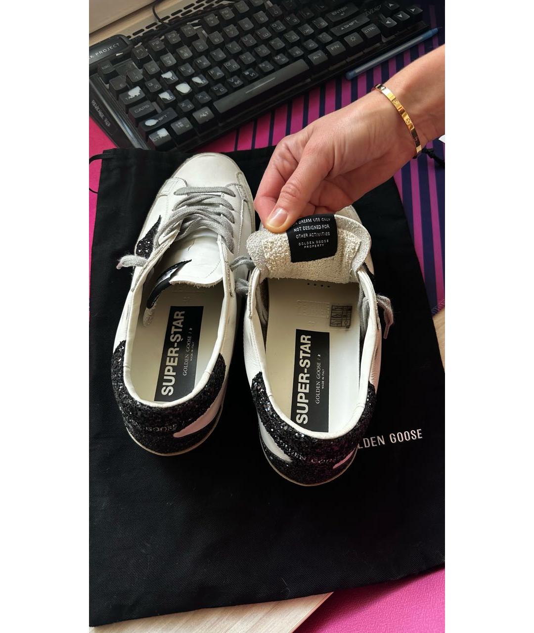 GOLDEN GOOSE Белые кеды, фото 5