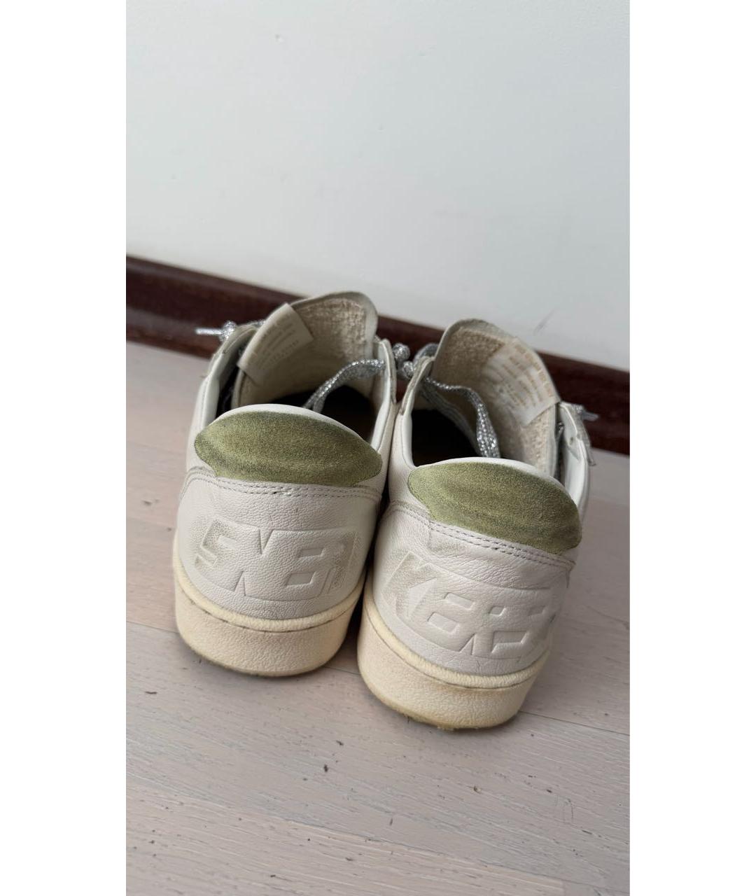 GOLDEN GOOSE Бежевые кожаные кеды, фото 4