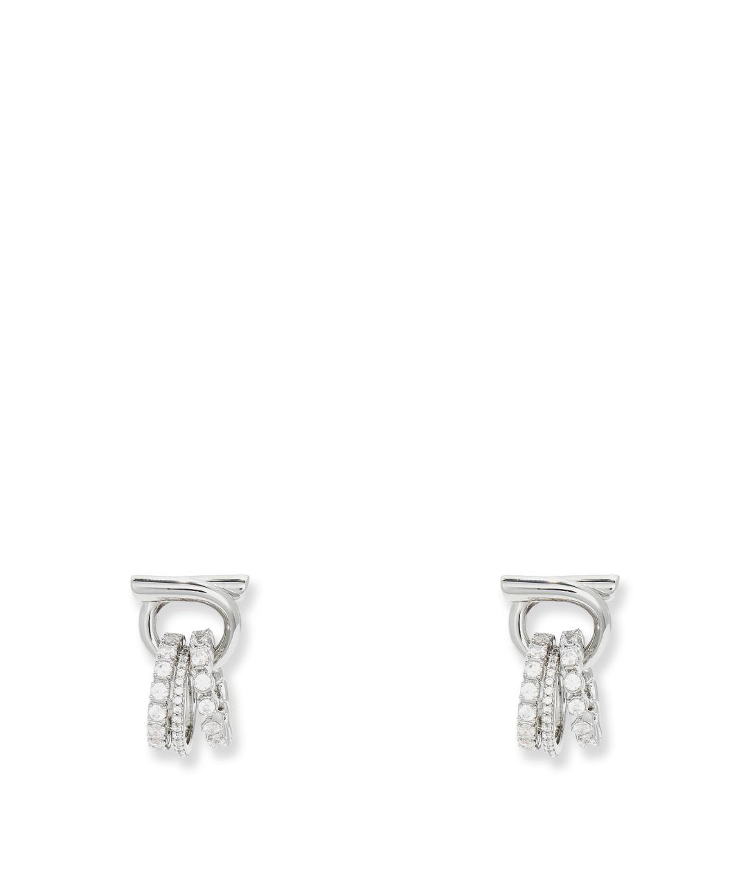 FERRAGAMO Серебряные металлические серьги, фото 1