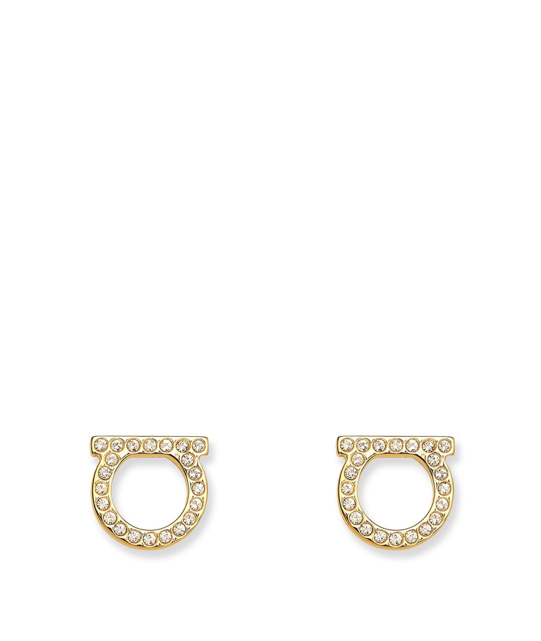FERRAGAMO Золотые латунные серьги, фото 1