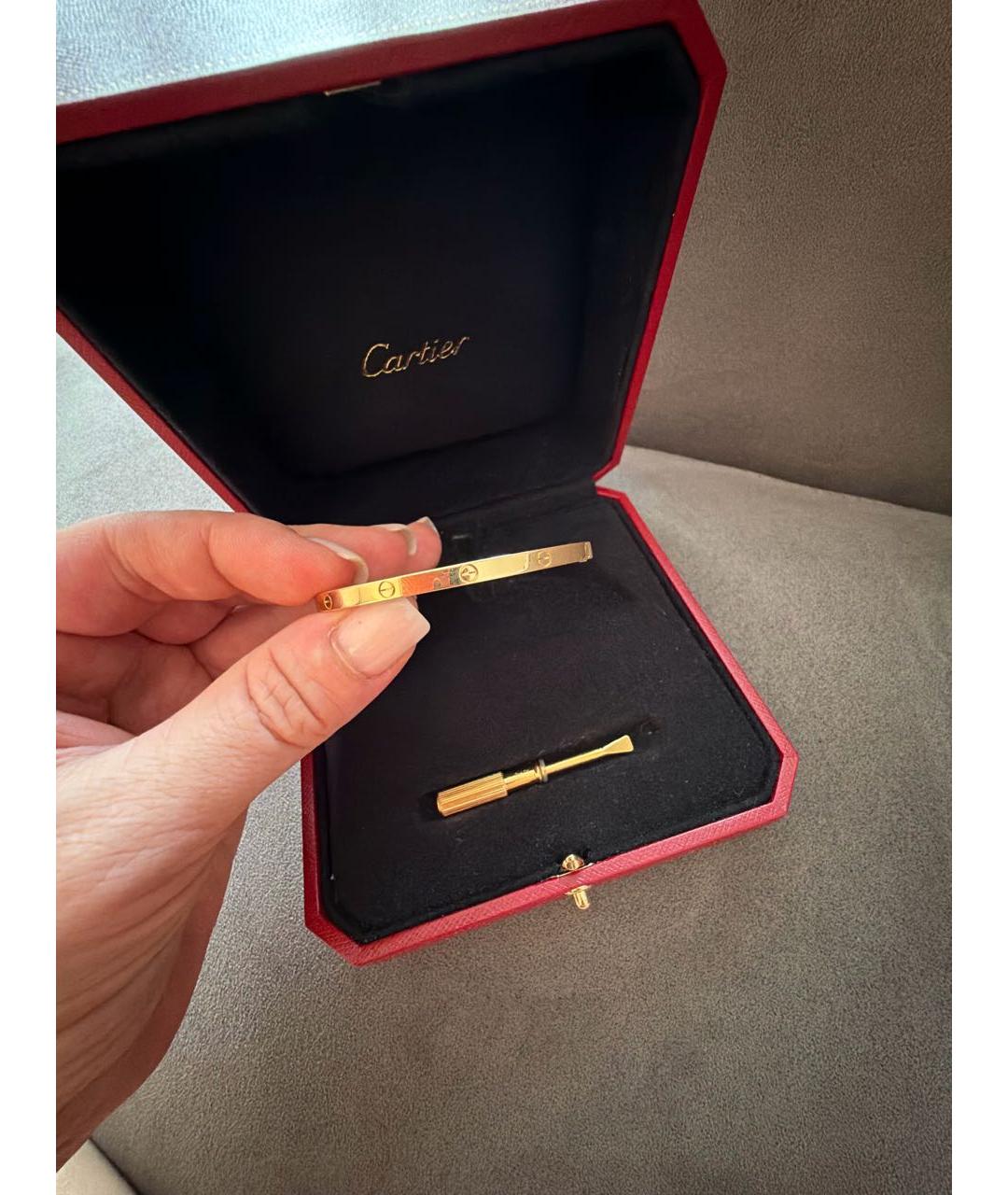 CARTIER Золотой браслет из желтого золота, фото 4