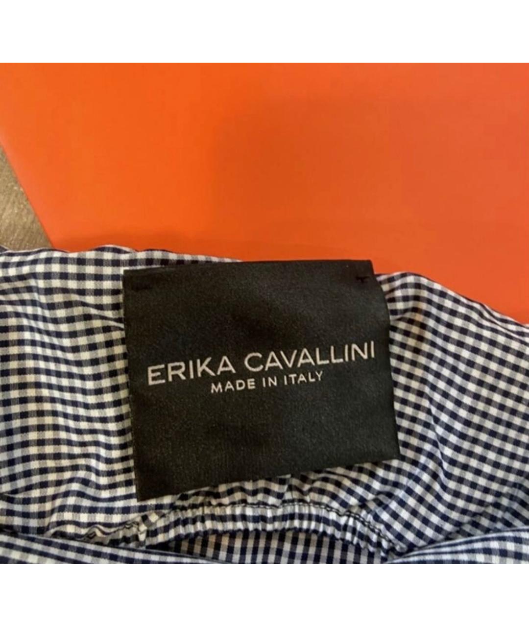 ERIKA CAVALLINI Синяя хлопковая блузы, фото 6