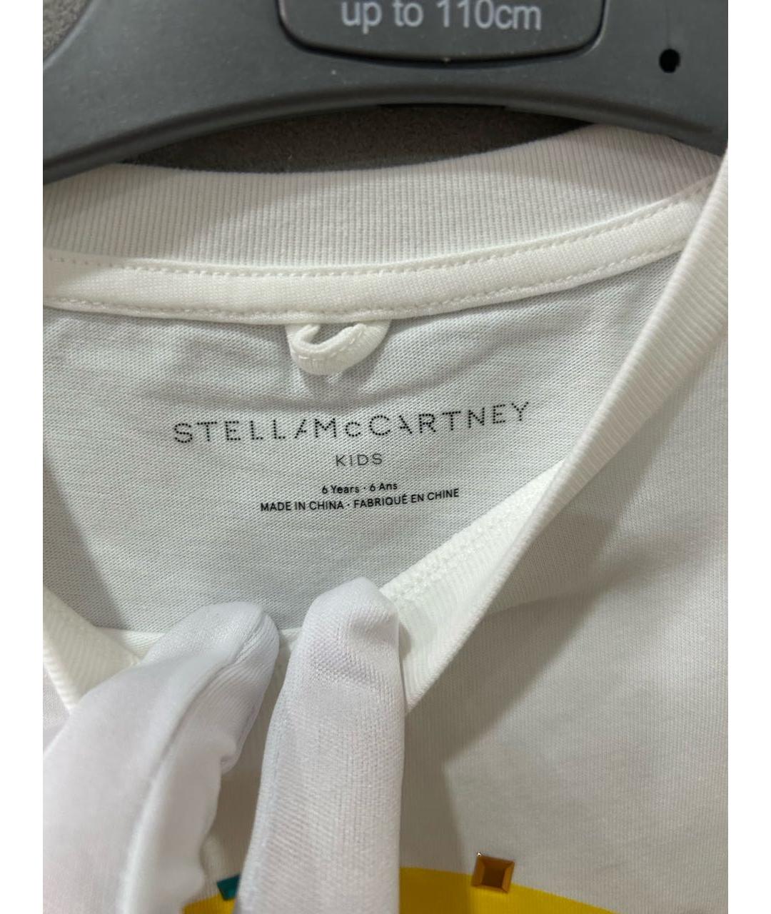 STELLA MCCARTNEY KIDS Белый хлопковый детская футболка / топ, фото 3