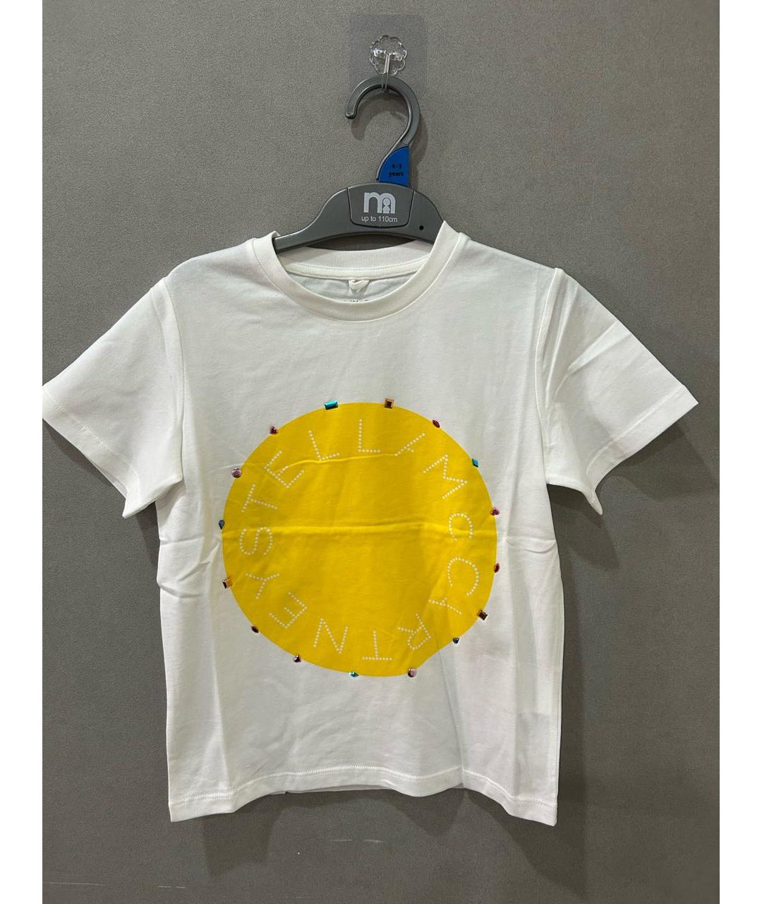 STELLA MCCARTNEY KIDS Белый хлопковый детская футболка / топ, фото 5