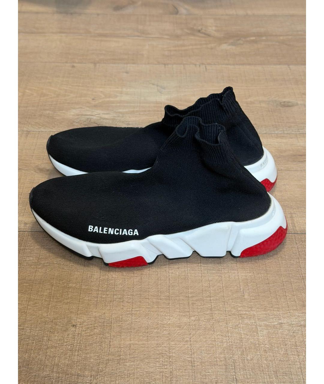 BALENCIAGA Черные текстильные кроссовки, фото 5