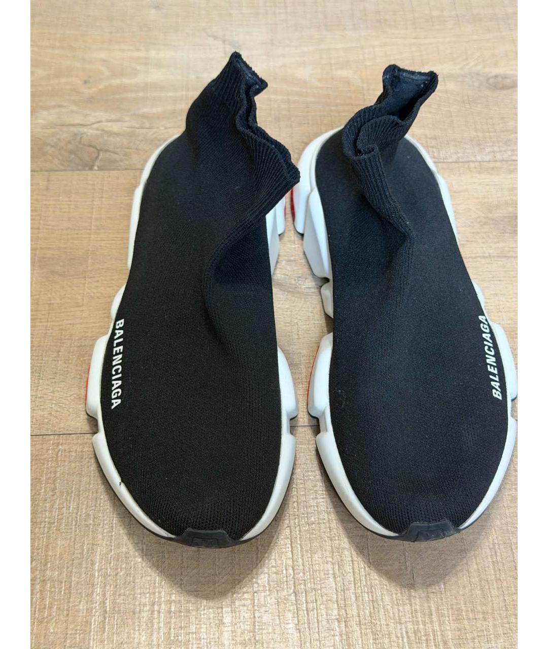 BALENCIAGA Черные текстильные кроссовки, фото 2