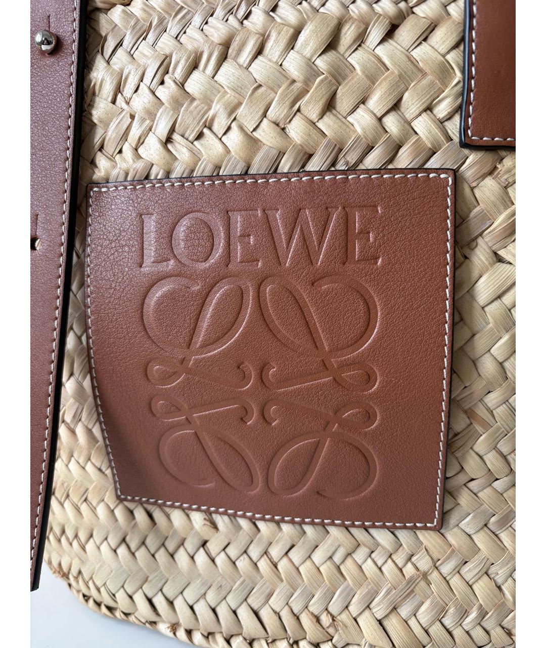 LOEWE Бежевая сумка тоут, фото 7