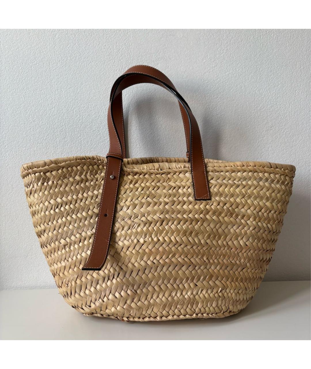 LOEWE Бежевая сумка тоут, фото 3