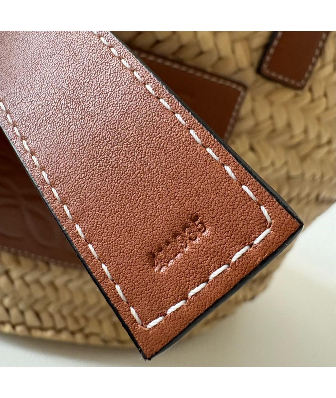 LOEWE Бежевая сумка тоут, фото 8
