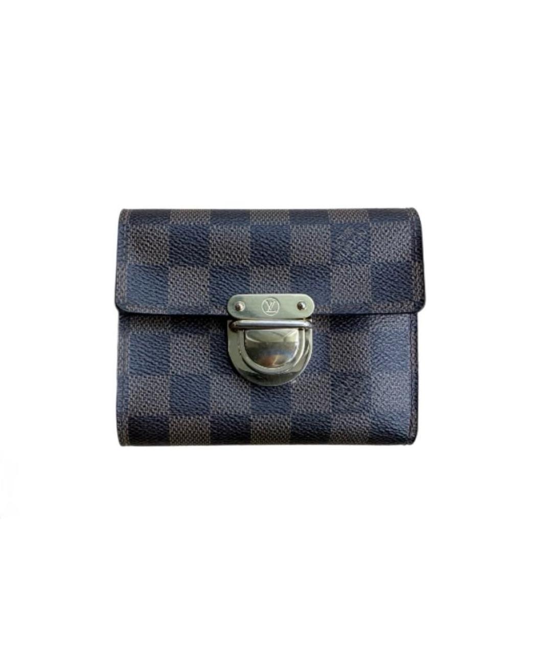LOUIS VUITTON Коричневый кожаный кошелек, фото 1