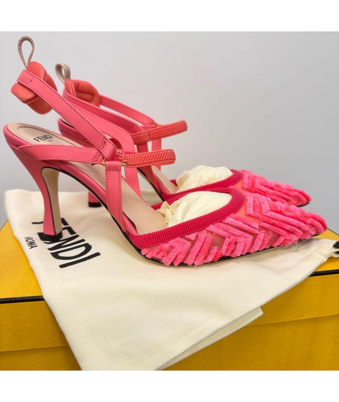 FENDI Коралловые босоножки, фото 7
