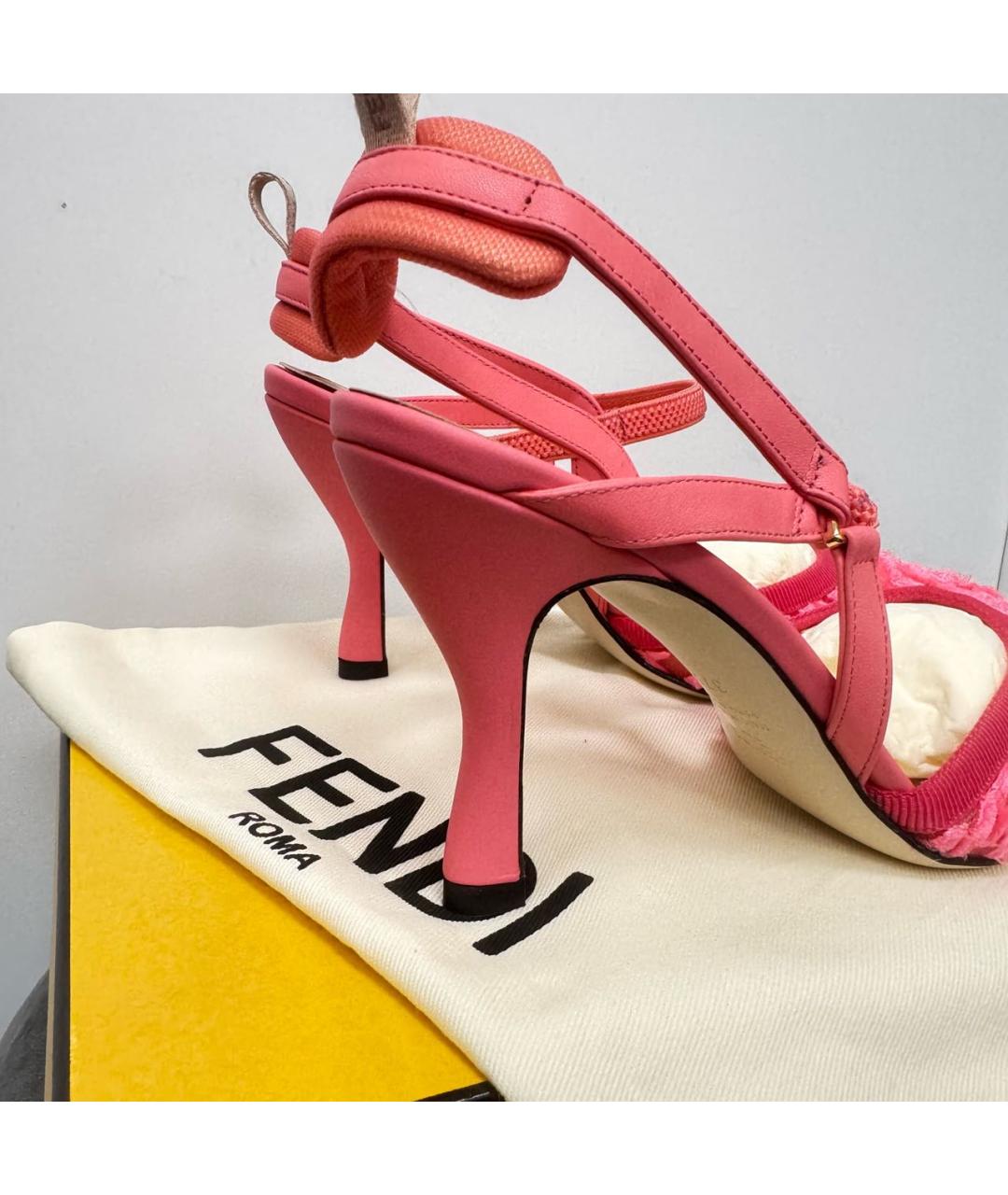 FENDI Коралловые босоножки, фото 4
