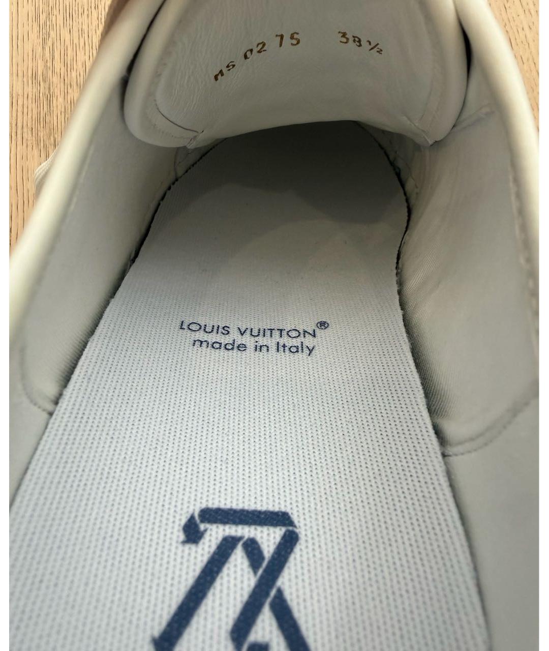 LOUIS VUITTON Синие текстильные кеды, фото 5