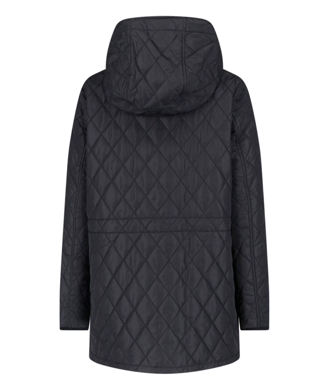 BURBERRY Черная полиамидовая куртка, фото 2