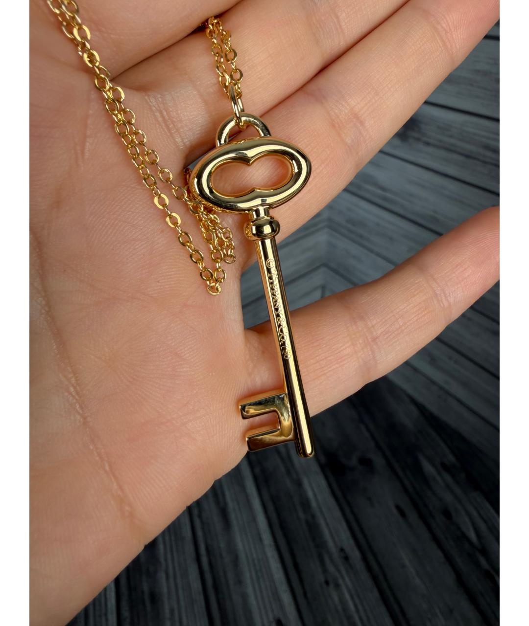 TIFFANY&CO Золотая подвеска из желтого золота, фото 3