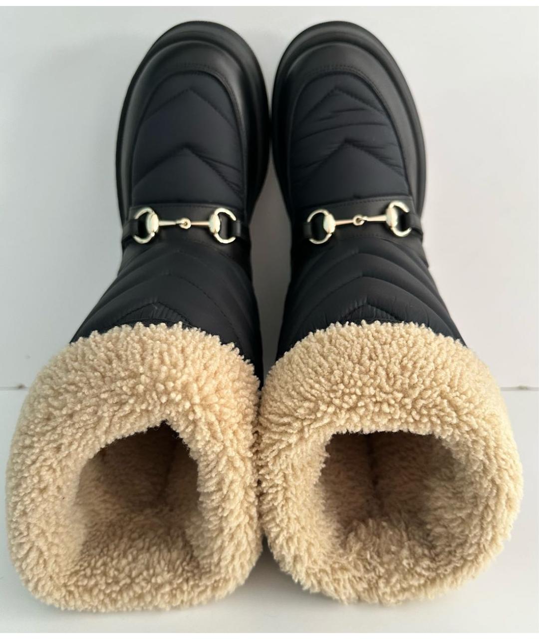 GUCCI Черные синтетические сапоги, фото 3