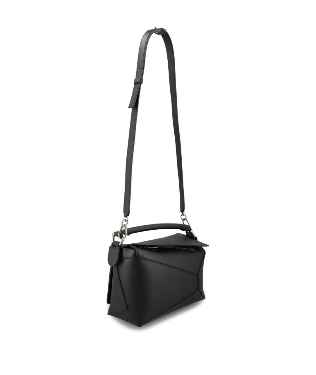 LOEWE Черная кожаная сумка через плечо, фото 4