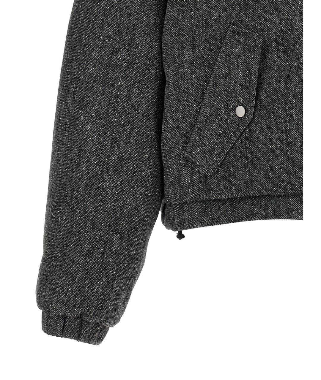 BRUNELLO CUCINELLI Антрацитовое шерстяное пальто, фото 4