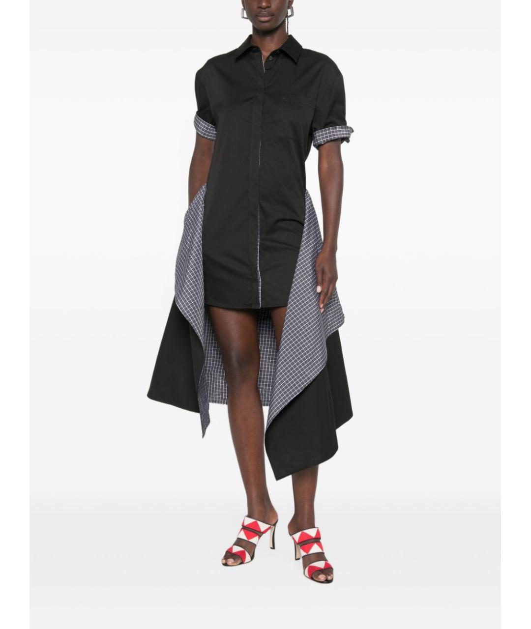 LOEWE Черное хлопковое повседневное платье, фото 5