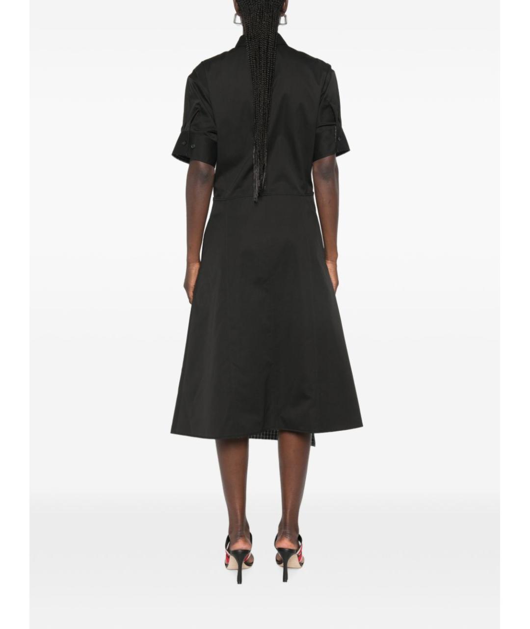LOEWE Черное хлопковое повседневное платье, фото 4