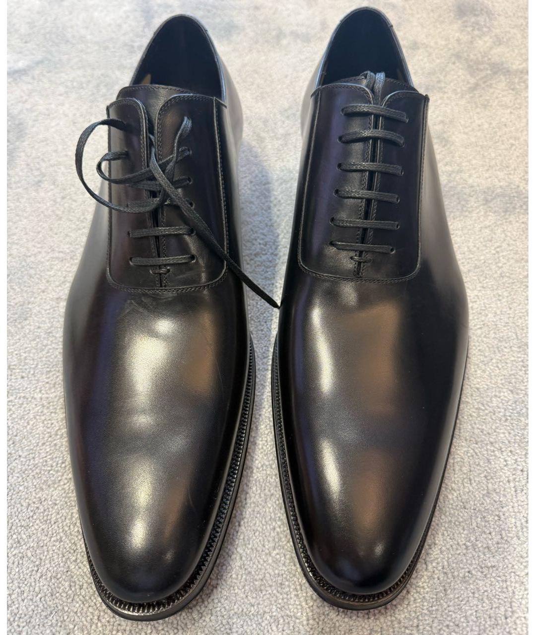 GUCCI Черные кожаные туфли, фото 2