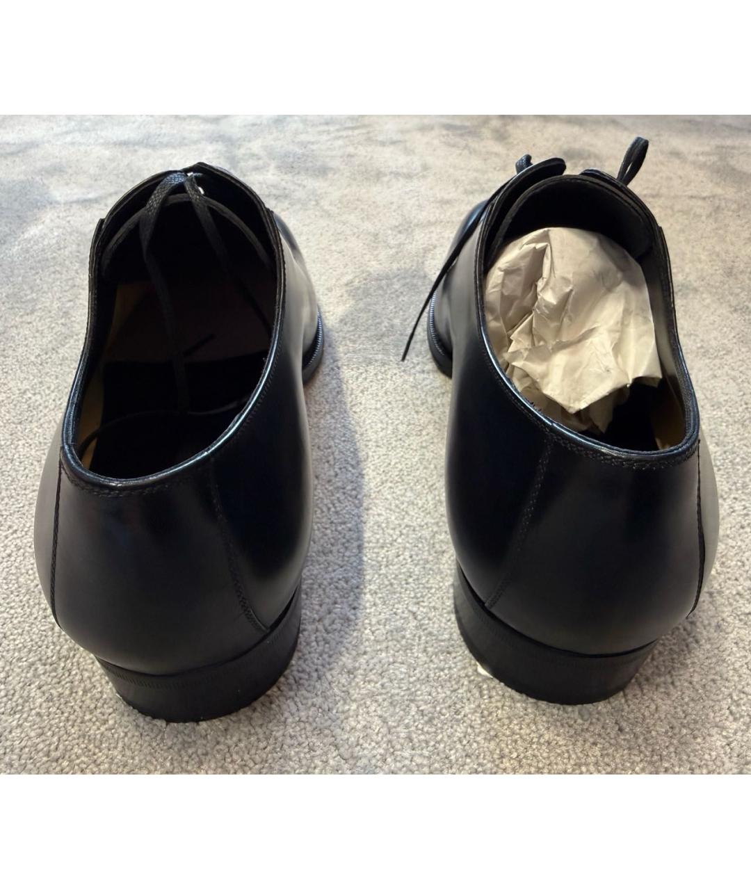 GUCCI Черные кожаные туфли, фото 4