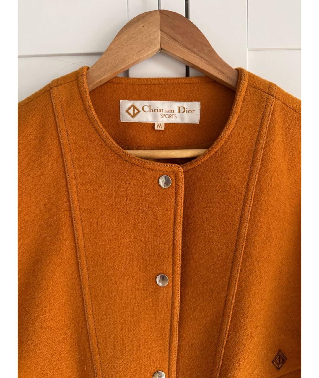 CHRISTIAN DIOR Горчичная шерстяная куртка, фото 3
