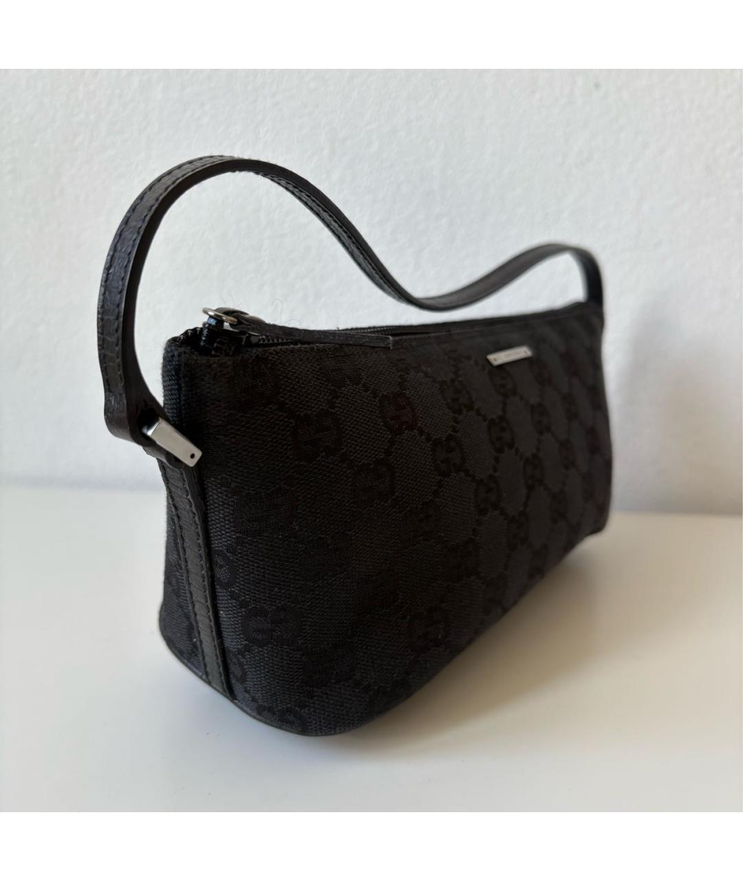 GUCCI Черная тканевая сумка через плечо, фото 2