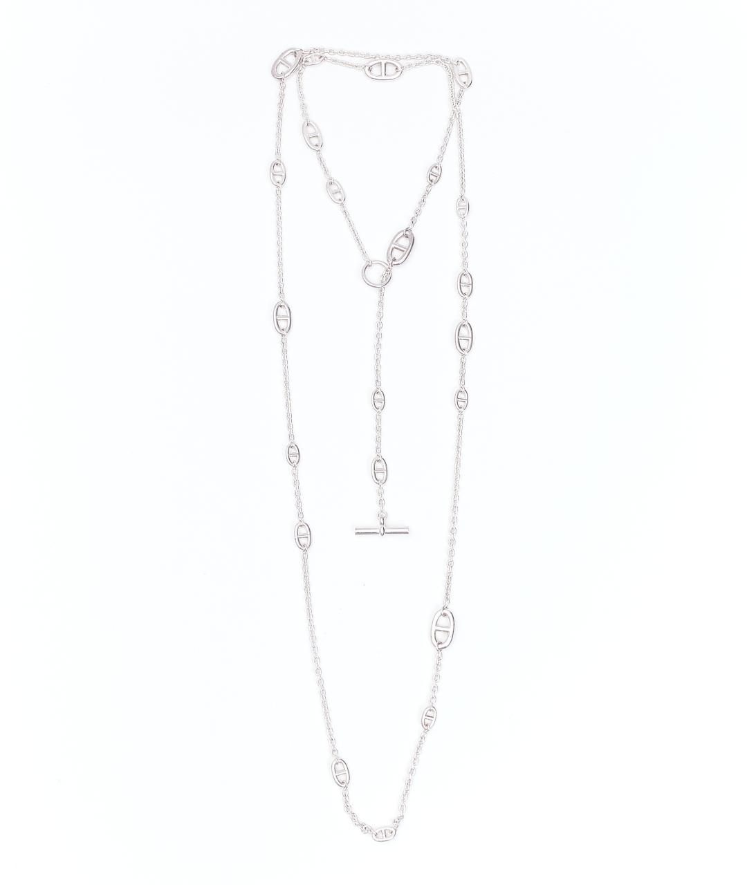 HERMES Серебряное серебряное колье, фото 6
